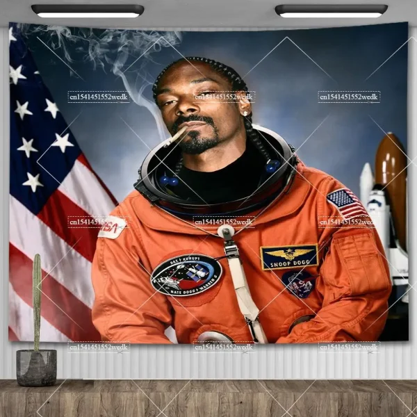 Snoop Dogg Music Ablum Cover Poster Wall Hanging Tapestry Kawaii Room Decoration Aesthetic Funny Meme Tapestrys Home Decor 2