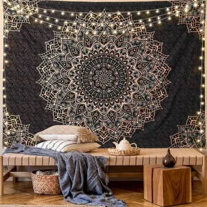 1pc Bohemian Mandala Tapestry Living Room Bedroom Office Wall Hanging, Home Decor Room Decoration Party Decoration 1