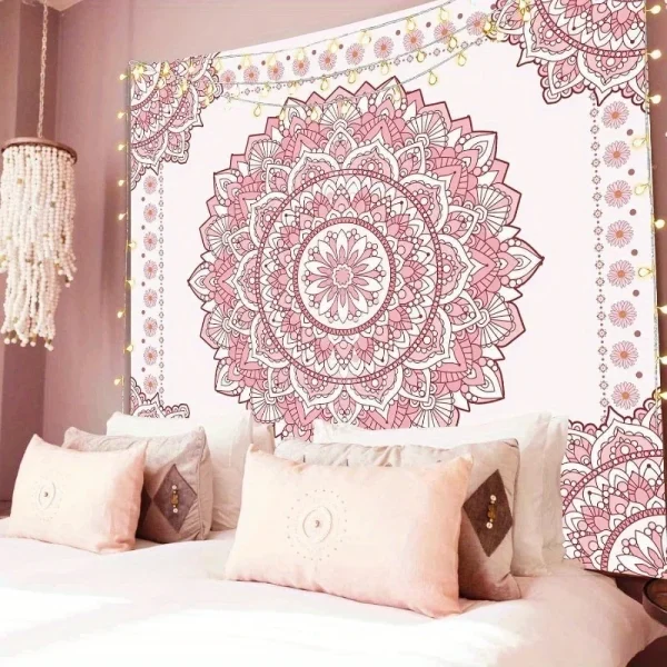 1pc Bohemian Mandala Tapestry Living Room Bedroom Office Wall Hanging, Home Decor Room Decoration Party Decoration 5