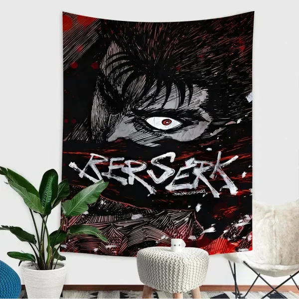 Anime Berserk Wall Tapestry Home Decoration hippie bohemian decoration divination INS Home Decor 5