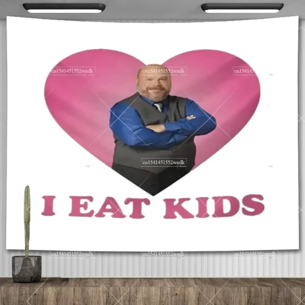 Bertram Hate Kids Flags Meme Tapestry Wall Hnaging Be Respectful To Daddy Tapestrys Aesthetic Party Backdrops Home Decoration 3