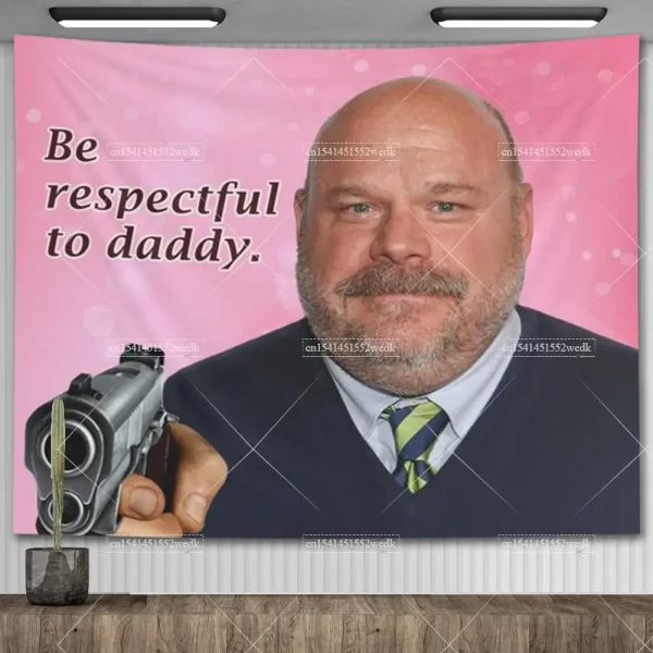 Bertram Hate Kids Flags Meme Tapestry Wall Hnaging Be Respectful To Daddy Tapestrys Aesthetic Party Backdrops Home Decoration 6