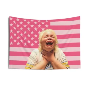 Trisha Paytas Pink American Flag Tapestry Asethetic Bedroom Decoration Background Cloth Art Wall Decor Cute Gift Flags 1