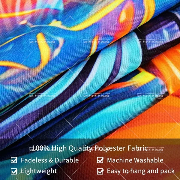 Blacklight Mushroom Tapestry UV Reactive Hippie Skull Tapestries Wall Hanging Eyes Forest Tapestry Glow In The Dark Posters 6