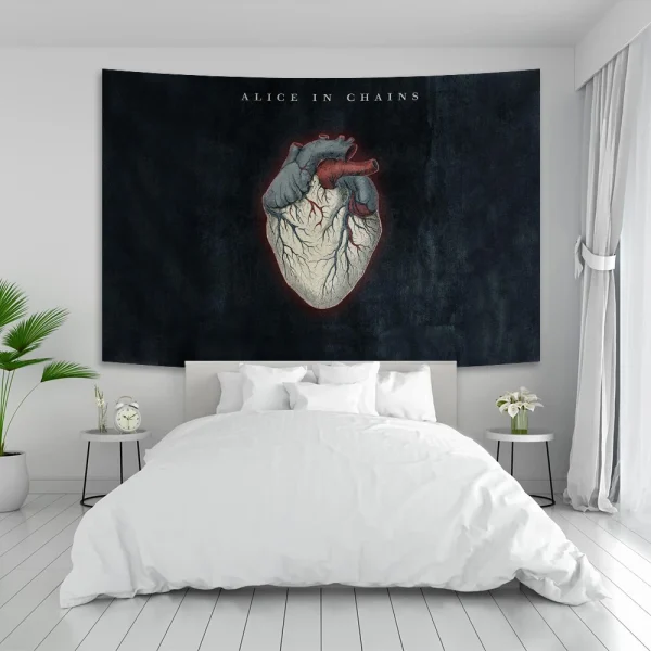 90×150cm Alice In Chains Poster Classic Band Tapestry Painting Wall Art Bar Cafe Bedroom Home Decor 5