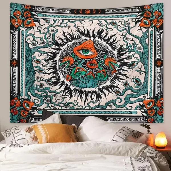 VIKAMA American Bohemian Style Decorative Tapestry Living Room Bedroom Bedside Wall Home Decorations Aesthetic 2