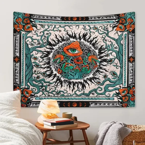 VIKAMA American Bohemian Style Decorative Tapestry Living Room Bedroom Bedside Wall Home Decorations Aesthetic 3