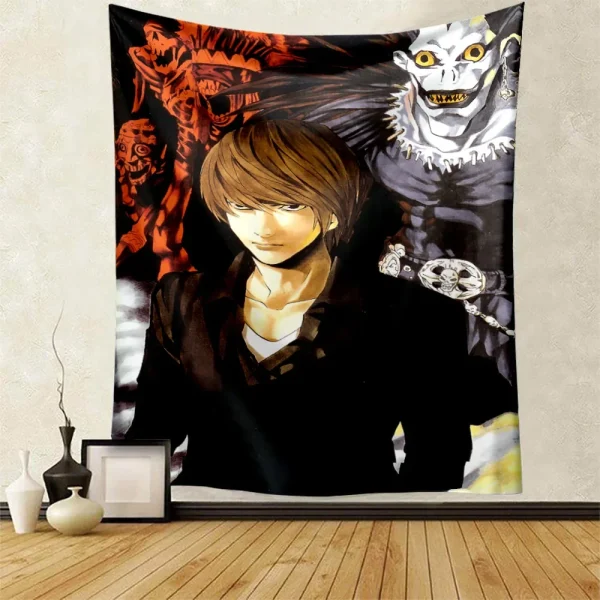 Kawaii Girl Tapestry Wall Decor Tapestry Anime Death Note Amane Misa Manga Aesthetic Room Decoration Meme Tapestries Art Poster 5