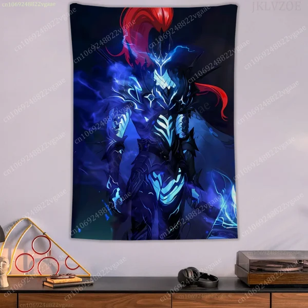 Japanese Anime Tapestry Korean Comics Solo Leveling Poster Wall Tapestries Bedroom Decoration Aesthetic Tapices Flag Wallpaper 5