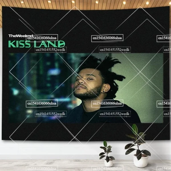 The Weeknd Music Album Posters House of Balloons Tapestry Living Room Decor Aesthetic Hippie Tapestries Home Decoration Carpets 4