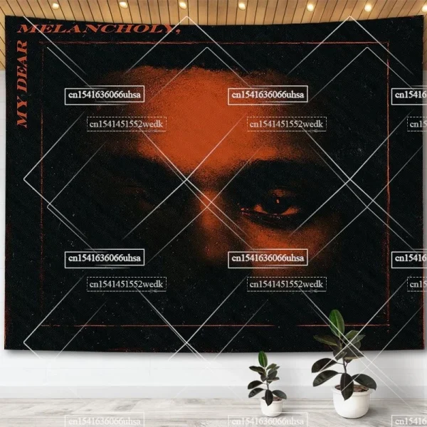 The Weeknd Music Album Posters House of Balloons Tapestry Living Room Decor Aesthetic Hippie Tapestries Home Decoration Carpets 5