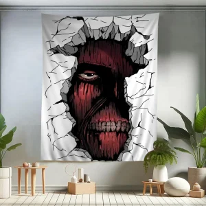 A-Attack on Titan Cartoon Tapestry Wall Hanging Decoration Household Home Decor 1