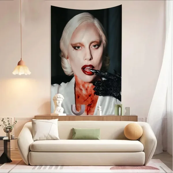 Lady Gaga Singer Hanging Bohemian Tapestry Cheap Hippie Wall Hanging Bohemian Wall Tapestries Mandala Wall Hanging Home Decor 4