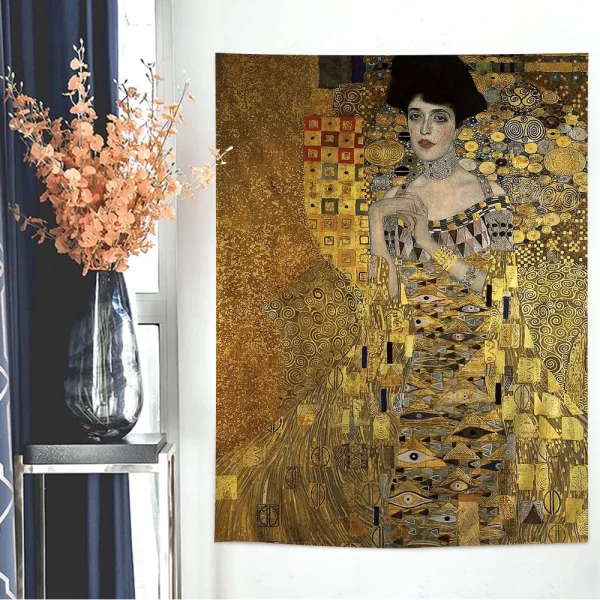 Gustav klimt Art Painting Hanging Bohemian Tapestry for Living Room Home Dorm Decor Japanese Tapestry 3