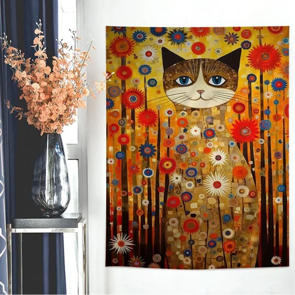 Gustav klimt Art Painting Hanging Bohemian Tapestry for Living Room Home Dorm Decor Japanese Tapestry 5