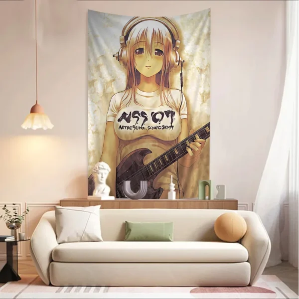 SUPER SONICO Hanging Bohemian Tapestry Hanging Tarot Hippie Wall Rugs Dorm Japanese Tapestry 4