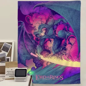 T-The L-Lords Of The R-Rings Printed Large Wall Tapestry Hanging Tarot Hippie Wall Rugs Dorm Home Decor 1