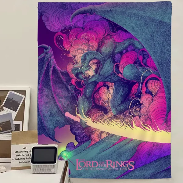 T-The L-Lords Of The R-Rings Printed Large Wall Tapestry Hanging Tarot Hippie Wall Rugs Dorm Home Decor 1