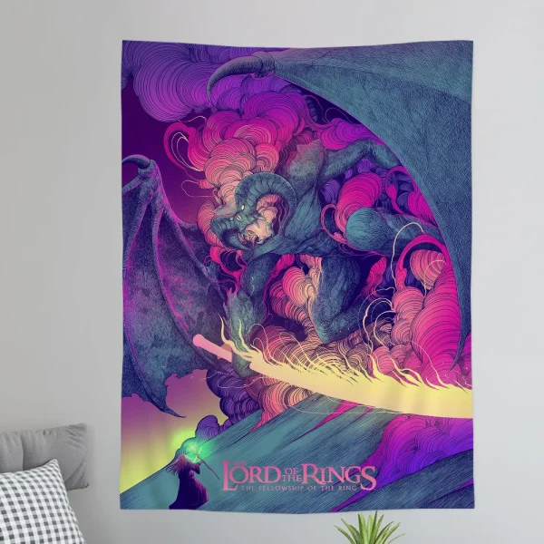 T-The L-Lords Of The R-Rings Printed Large Wall Tapestry Hanging Tarot Hippie Wall Rugs Dorm Home Decor 3