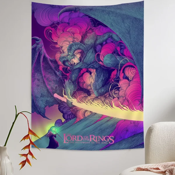 T-The L-Lords Of The R-Rings Printed Large Wall Tapestry Hanging Tarot Hippie Wall Rugs Dorm Home Decor 5