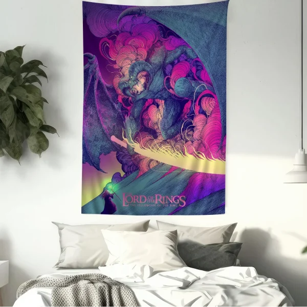 T-The L-Lords Of The R-Rings Printed Large Wall Tapestry Hanging Tarot Hippie Wall Rugs Dorm Home Decor 6