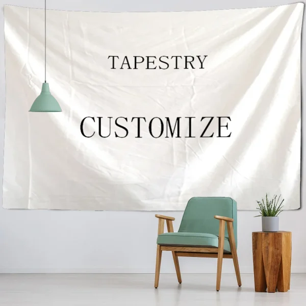 Customized Tapestry Boho Mandala Tapestries Witchcraft Wall Tapestry Print Your Photo Hippie Wall Hanging Blanket Tapestry 1