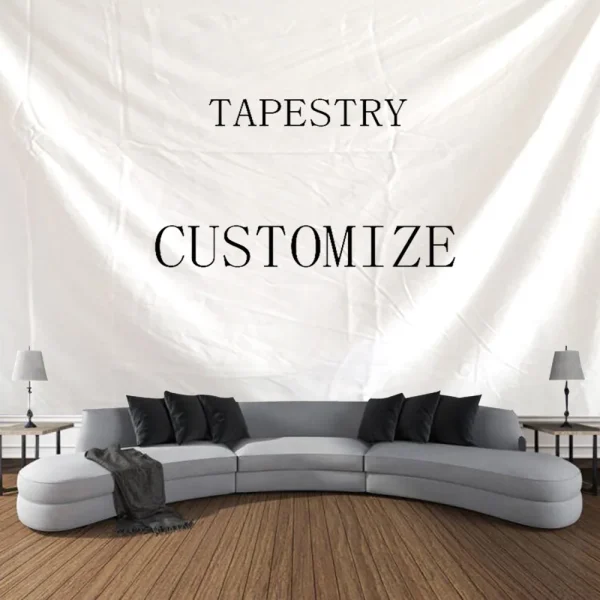 Customized Tapestry Boho Mandala Tapestries Witchcraft Wall Tapestry Print Your Photo Hippie Wall Hanging Blanket Tapestry 2