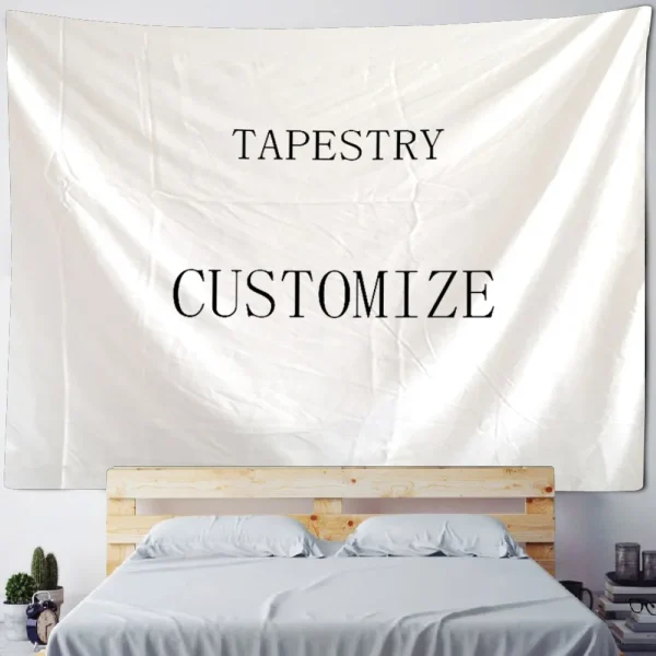 Customized Tapestry Boho Mandala Tapestries Witchcraft Wall Tapestry Print Your Photo Hippie Wall Hanging Blanket Tapestry 3