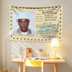 Tylers American Flag The Creator Tapestry Rapper Singer HomeDecor Wall Hanging Living Room Bedroom Aesthetic Decor Multiple Size 1