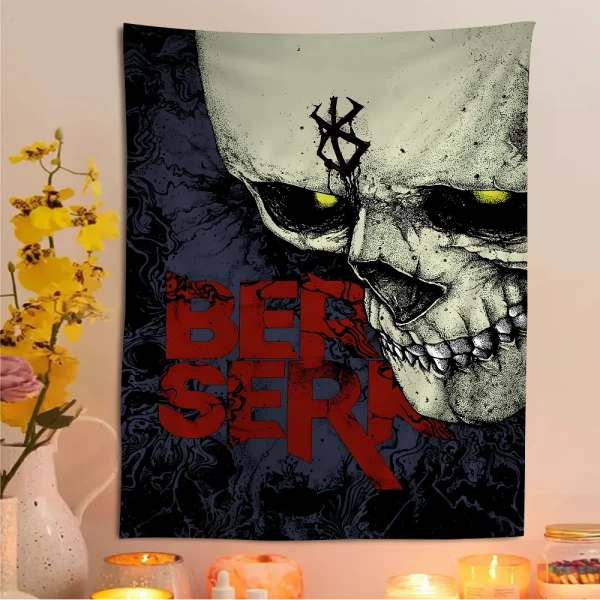 Amine BERSERK DIY Wall Tapestry for Living Room Home Dorm Decor Wall Art Decor 1