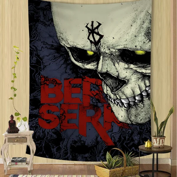 Amine BERSERK DIY Wall Tapestry for Living Room Home Dorm Decor Wall Art Decor 2