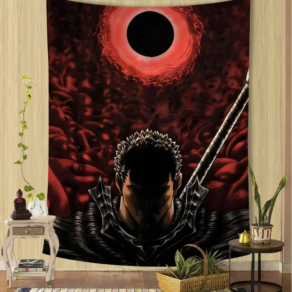 Amine BERSERK DIY Wall Tapestry for Living Room Home Dorm Decor Wall Art Decor 3