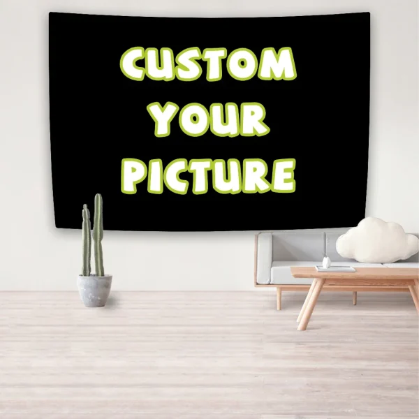 XxDeco Customized Tapestry Mandala Boho Hippie Wall Hanging Room Decoration Print Your Photo Custom Home Decor Background Cloth 2
