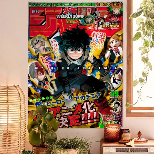 My Hero Academia Printed Large Wall Tapestry Hanging Tarot Hippie Wall Rugs Dorm Cheap Hippie Wall Hanging 1
