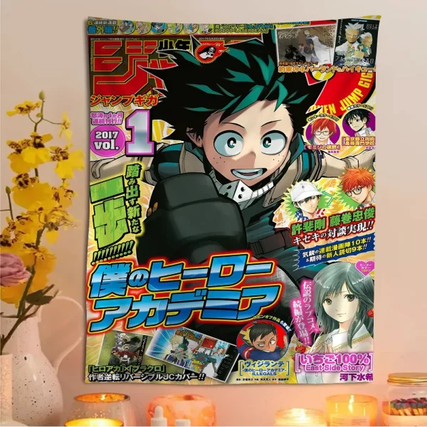 My Hero Academia Printed Large Wall Tapestry Hanging Tarot Hippie Wall Rugs Dorm Cheap Hippie Wall Hanging 4