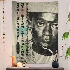 Rapper T-TylerS The Creator Colorful Tapestry Wall Hanging Hanging Tarot Hippie Wall Rugs Dorm Wall Art Decor 1