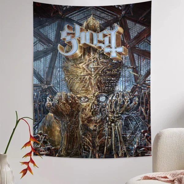 Classic Ghost Band Colorful Tapestry Wall Hanging Cheap Hippie Bohemian Wall Tapestries Mandala Wall Hanging Sheets 2