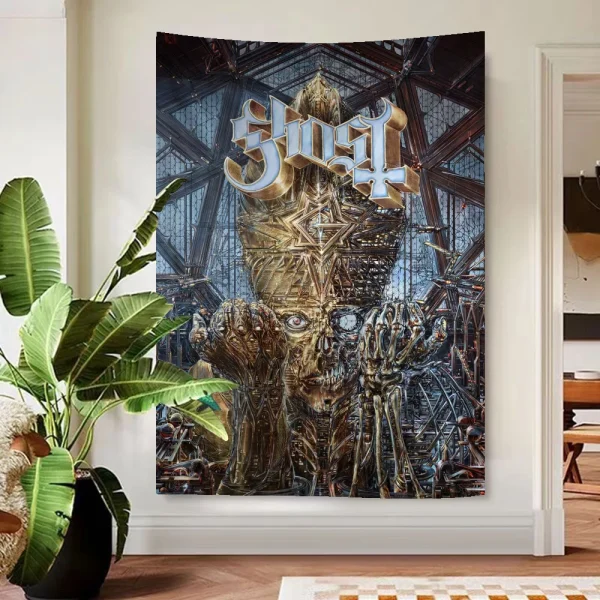 Classic Ghost Band Colorful Tapestry Wall Hanging Cheap Hippie Bohemian Wall Tapestries Mandala Wall Hanging Sheets 3