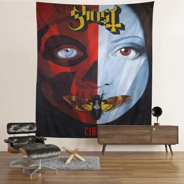 Classic Ghost Band Colorful Tapestry Wall Hanging Cheap Hippie Bohemian Wall Tapestries Mandala Wall Hanging Sheets 6