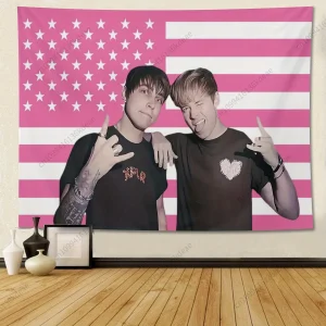 Aesthetic Tapestry Room Decor Sam and Colby American Flags Tapestries Wall Poster Banner Bedroom Art Background Cloth Home Decor 1