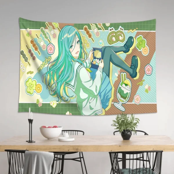 Hinomori Shizuku Animation Game P-Project S-Sekai Tapestry Room Decor Wall Cloth Party Hanging Background Room Decor Baby Room 3