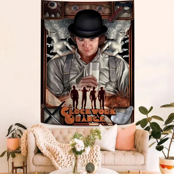 Classic Movie A Clockwork Orange Colorful Tapestry Wall Hanging Bohemian Wall Tapestries Mandala Wall Hanging Sheets 3