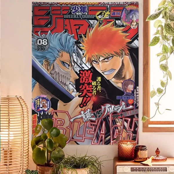 Bleach Hippie Wall Hanging Tapestries Art Science Fiction Room Home Decor Kawaii Room Decor 1