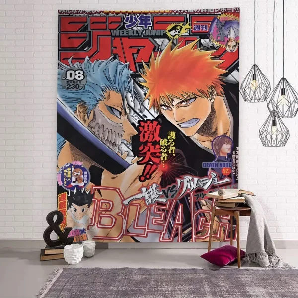 Bleach Hippie Wall Hanging Tapestries Art Science Fiction Room Home Decor Kawaii Room Decor 2