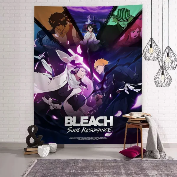 Bleach Hippie Wall Hanging Tapestries Art Science Fiction Room Home Decor Kawaii Room Decor 5