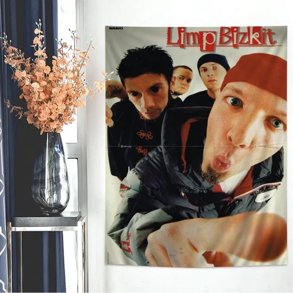 Limp Bizkit Anime Tapestry for Living Room Home Dorm Decor Home Decor 2