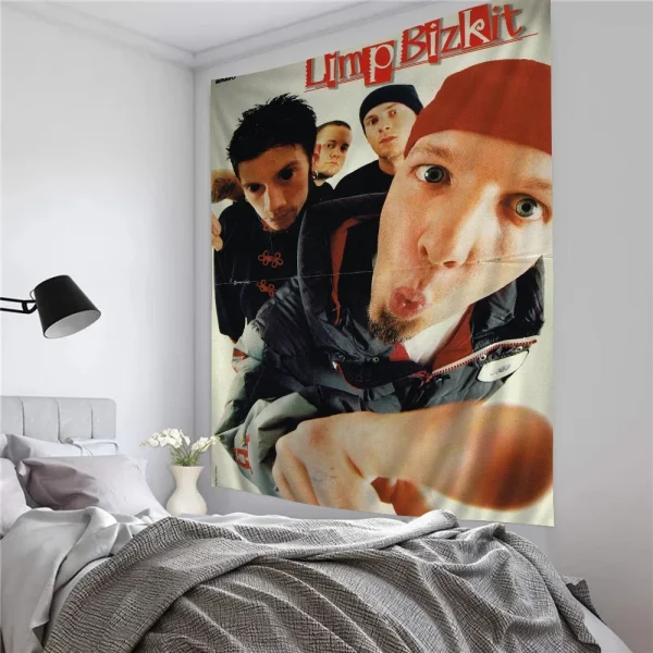 Limp Bizkit Anime Tapestry for Living Room Home Dorm Decor Home Decor 3