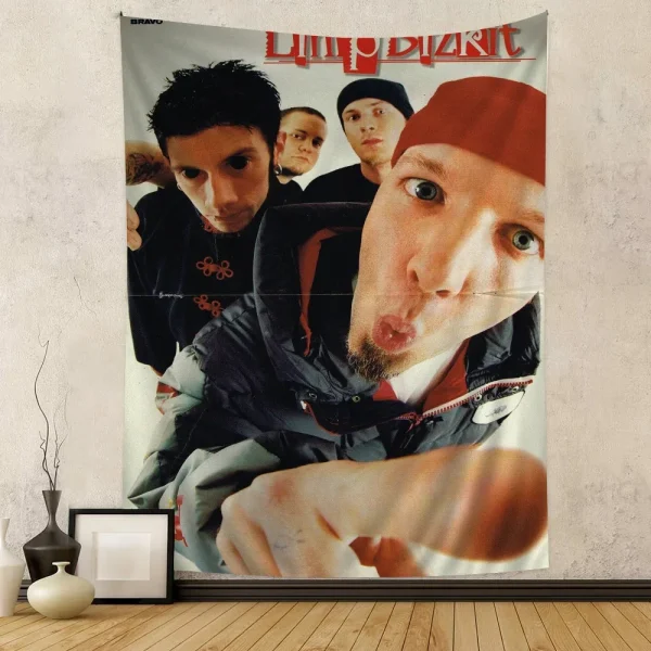 Limp Bizkit Anime Tapestry for Living Room Home Dorm Decor Home Decor 4
