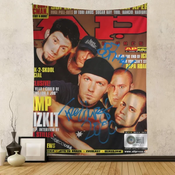 Limp Bizkit Anime Tapestry for Living Room Home Dorm Decor Home Decor 5