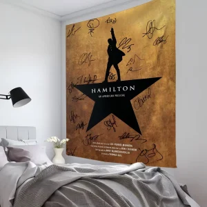 1pc American Musical Hamilton Vintage Tapestry Room Decor Wall Cloth Party Hanging Background Room Decor Baby Room 1